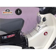 Honda super cub C125~White Iron Suit Rack, Black Rack