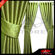 gorden blackout  polos import glosy hordeng jendela minimalis mewah pintu kamar ruang tamu warna sil