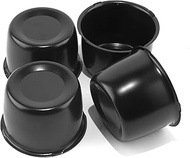 4Pcs 3.31inch Stainless Trailer Wheel Center Caps Push Through 3.31" Bore 2.34" Tall Hub Cap for Tru