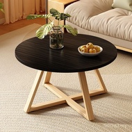 Round Table Side Combination Floating Living Room Children's Window Sofa Coffee Table Solid Wood Bed