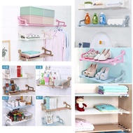 50cm x 80cm~75cm x 120cm Wardrobe Layered Separator Kitchen Bathroom Storage Rack