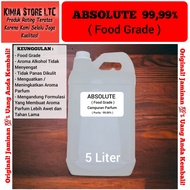 ABSOLUTE 1Liter - 5Liter Food Grade( Purity 999% ) / Alkohol Campuran Parfum / Pelarut Parfum ( Kimi
