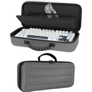 Cherryshe 75% Keyboard Case,Hard Carrying EVA Case for Aula F75 75% Wireless Mechanical Keyboard,Com
