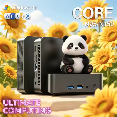 2026 Polymorphic Windows 11 Pro Core N95/N150 Mini PC 16GB RAM 1/2TB M.2 SSD WIFI6 BT5.2 4K 60Hz HD 