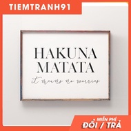 Wall paintings | - Typography-Hakuna Matata 140, cheap canvas painting