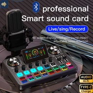 Bluetooth Live Sound Card Live Broadcasting Singing Gaming Magic Voice Changer Noise Cancelling Type