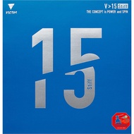 VICTAS Table Tennis Rubber V>15 Stiff Inverted Soft High Energy Tension Offensive Black 2.0 020521  