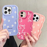 Smile Daisy Peach Blossom Shell For Xiamo Redmi Note 15 14 13 Pro Plus 5G 12 4G Redmi 13C 15C Phone 