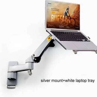 NB F150 F15T 3-12kg 100x100 Gas spring dual arm laptop wall mounted bracket 13"-27" notebook holder 