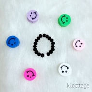 [KPOP INSPIRED] ATEEZ Wooyoung Beads Ring (blackwhite)