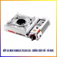 Bếp Gas Chống Nổ Mini INOX Namilux 2021AS - 1921AS Tự Động Ngắt Gas Tiết Kiệm Bền Bỉ