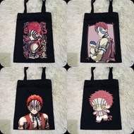 Akaza Anime Demon Slayer Black Tote Bag 100% Thick Premium Canvas Demon Slayer Anime Black Tote Bag 
