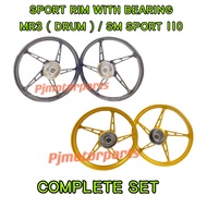 MODENAS KRISS MR3 ( DRUM ) / SM SPORT 110 E ( DRUM ) NOT DISC ( 1 SET ) 140/160 X 17 SPORT RIM CUTTI