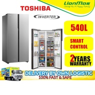 Toshiba 540L Origin Inverter Side-by-Side Refridgerator - PETI SEJUK - FRIDGE