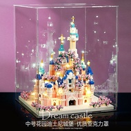Building Blocks Assembled Intelligence Compatible with Lego Toys High Difficulty Large Disney Castle Birthday Gift USBX