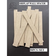 Shiplap wall Spacer 3mm 50pcs/set / Spacer for shiplap wall / Board kecil