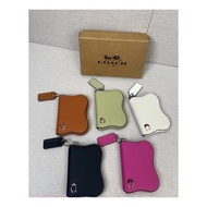 CQ864 Zip Card Case Women Men Holder Wallet wavy Coin Pouch Dompet Wanita 864