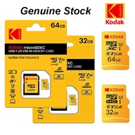 Kodak Micro SD Card 32GB 64GB V30 A1 4K Ultra HD Class 10 High Speed TF Card for Chamera FZ45 FZ55