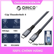 Thunderbolt 4 ORICO TBZ4 cable supports 40Gbps PD100W - Genuine Product
