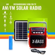 ❈△KUKU Rechargeable Solar AM/FM Bluetooth Radio with USB/SD/TF MP3 Player AM-088BTS