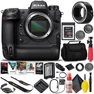 Nikon Z9 FX-Format Mirrorless Camera Body with FTZ II Mount Adapter (1669) + 32GB XQD Memory Card + 