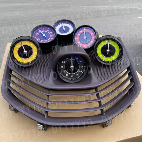 For Porsche taycan 9j1 stopwatch compass clock instrument panel Dashboard cover set upgrade stop wat