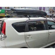 Myvi Alza roof rack + box 680 litter plug and play