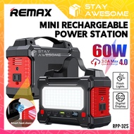 REMAX Power Station Portable Powerbank Type C With Plug Socket Outdoor Camping Battery 36000mAh Mini