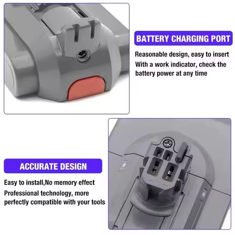 6800mAh 25.2V Battery for Dyson SV15 Vacuum Compatible with Torque Drive Extra V11 Complete Fluffy V