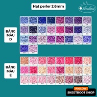 500 perler beads 2.6mm (SMALL BEADS) - Color D, E - 5g iron-on plastic beads 3.6 mm - perler beads h
