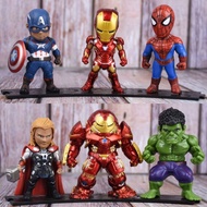 [High-Quality Figure] Avengers 4 Marvel q Version Spider-Man Anti-Hulk American Team Spider-Man Ornaments pvc *%