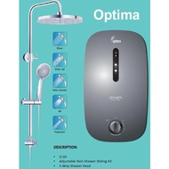 Optima Instant Water Heater With Rain Shower Set