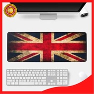 HITAM Cool Professional Gaming mouse Pad Gaming XL Desk Mat 30x80x0.2cm mouse Mat Large Size Wide anti slip Not Sliding Sturdy Black Durable anime one piece British Flag lol