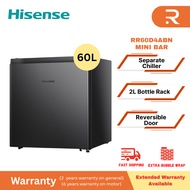 HISENSE 60L Single Door Refrigerator RR60D4ABN 海信迷你冰箱 单门冰箱
