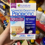 Viên uống hỗ trợ tiêu hoá (Men vi sinh) Advanced Digestive Probiotic Trunature 100v