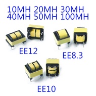 10Pcs/2pcs Common Mode Inductance EE8.3 EE10 EE12 10MH 20MH 30MH 40MH 50MH 60MH 100MH LED Power Filt