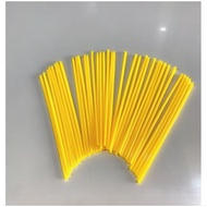 MOTORCYCLE SPOKE COVER PIPETTERS SIZE RIM LENGTH 17/ 17CM UNIVERSAL FLASH COLOR