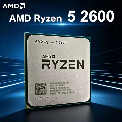 AMD Ryzen 5 2600 R5 2600 Six-Core Twelve-Thread CPU YD2600BBM6IAF Socket AM4 65W 3.4 GHz Processor