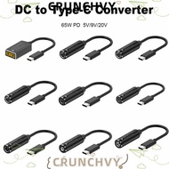 CRUNCHVY Power Adapter 5v 9v 12v Laptop Charger Connector PD 65W for //