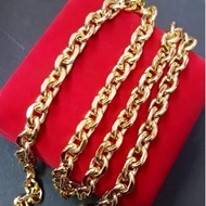 Gold 916 Original Malaysia Rantai Leher Emas Bangkok Cop 916 Chain for Men Necklace Men Kalung
