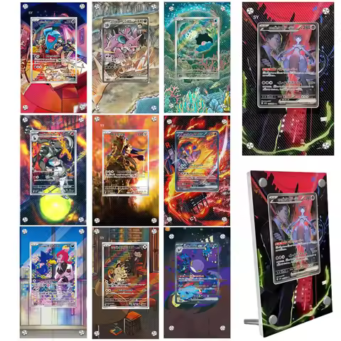 Pokemon Glory of Team Rocket SAR Moltres Giovanni Card Extended Painting Display Case Game Collectio