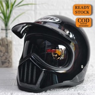 Plain CAKIL HBC RETRO HELMET + PREMIUM QUALITY INNER VISOR (MR HELM)