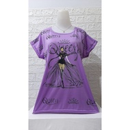 Jumbo Kimono T-Shirt with Queen Motif - AF711