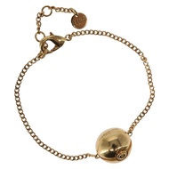 FENDI 寶可夢 x Fragment 寶可夢球手鍊 金屬金色 正品 BA9231SAM