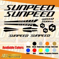 Sunpeed bike Stickers Sunpeed sticker Decals