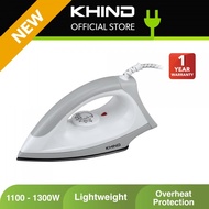 KHIND DRY IRON SETERIKA ELECTRIC DRY IRON Light Weight Non Stick EL405 EL237 EL303