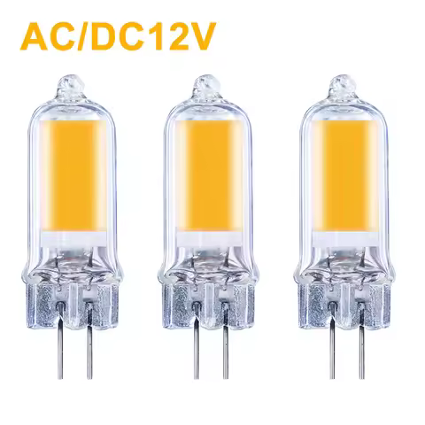 Dimmable G4 LED COB Lamp 3W 4W 6W 8W Bulb AC DC 12V Glass G4 LED Light Replace 15W 20W 25W 30W Halog