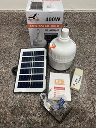 หลอดไฟโซล่าเซลล์ HL-8400 เปิด-ปิดอัตโนมัติ ประหยัดพลังงาน/ชาร์จไฟ LED ค่าไฟ0บาท หลอดไฟ 400W หลอดโซลล