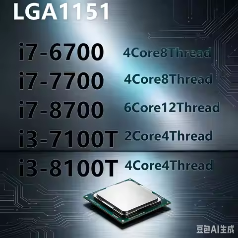 Процессоры Intel Core i7-6700 / i7-7700 / i7-8700 / i3-7100T / i3-8100T