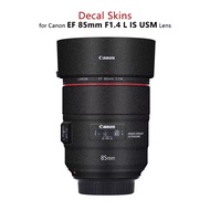 for Canon EF85 F1.4 Lens Sticker 85-1.4 Wrap Cover Skin For Canon EF 85mm f/1.4L IS USM Lens Decal A